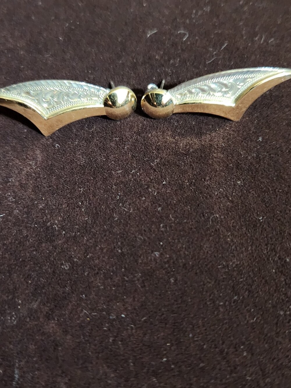 Sterling Silver and 14 Ct. Gold Earings